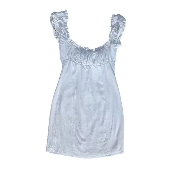 Princess Polly Elouise Dress Mini Dress Summer Dress Size 2 White - Picture 4 of 12